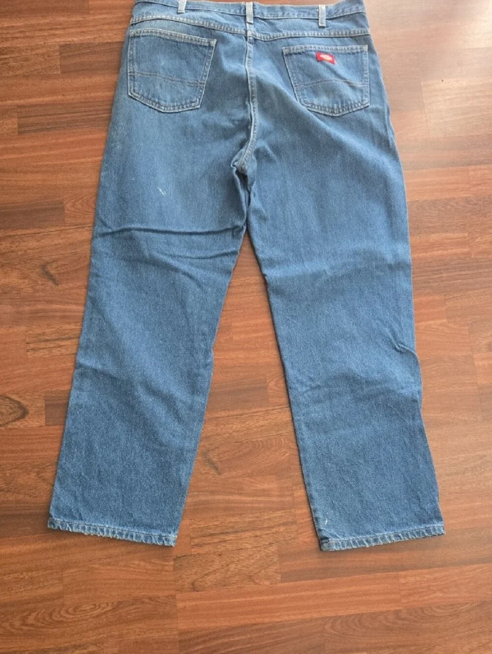 Dickies Men's Relaxed Straight-Leg Blue Work Jeans